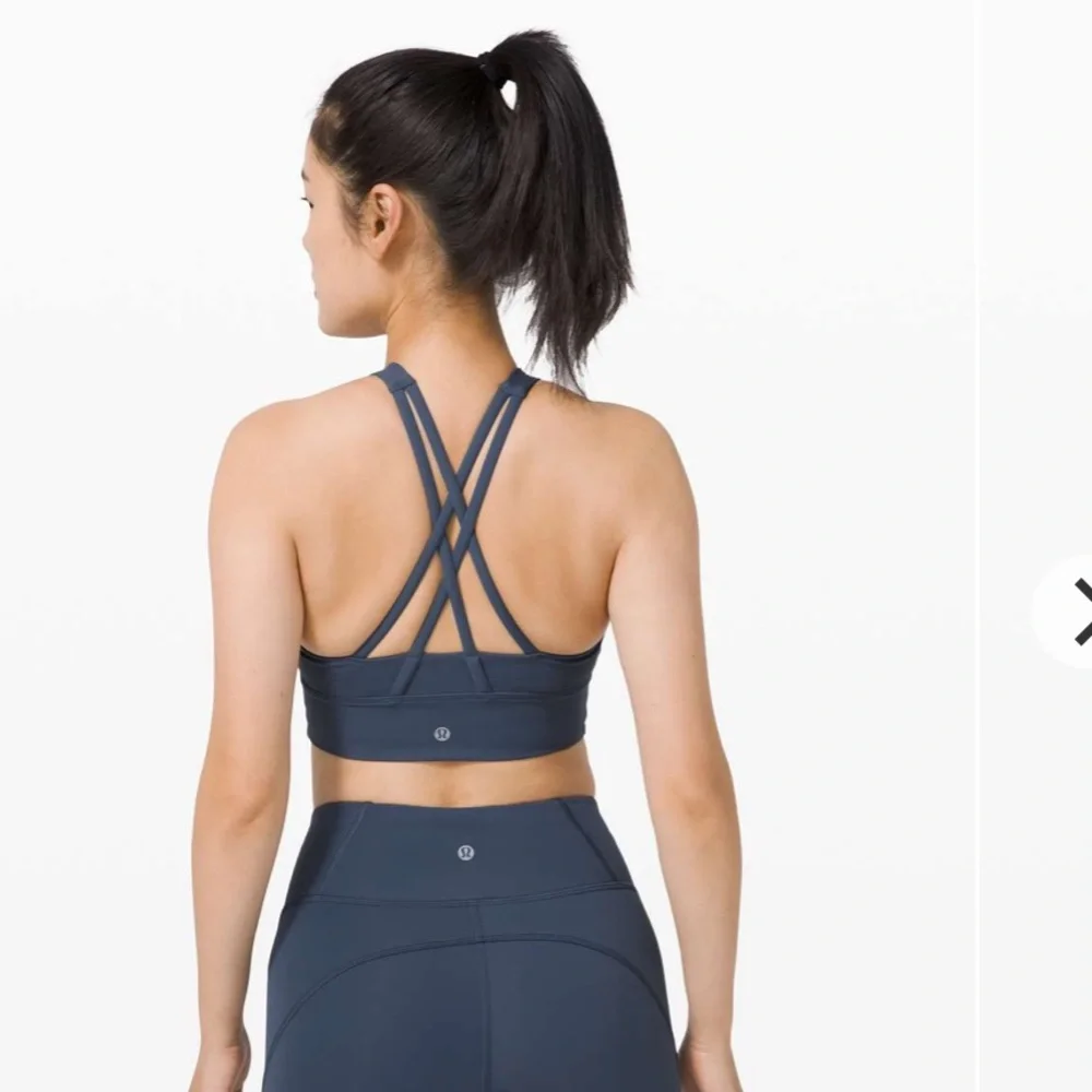 $68 Lululemon Energy Bra High Neck Long Line Tough Medium Support B-C Cup Size 6